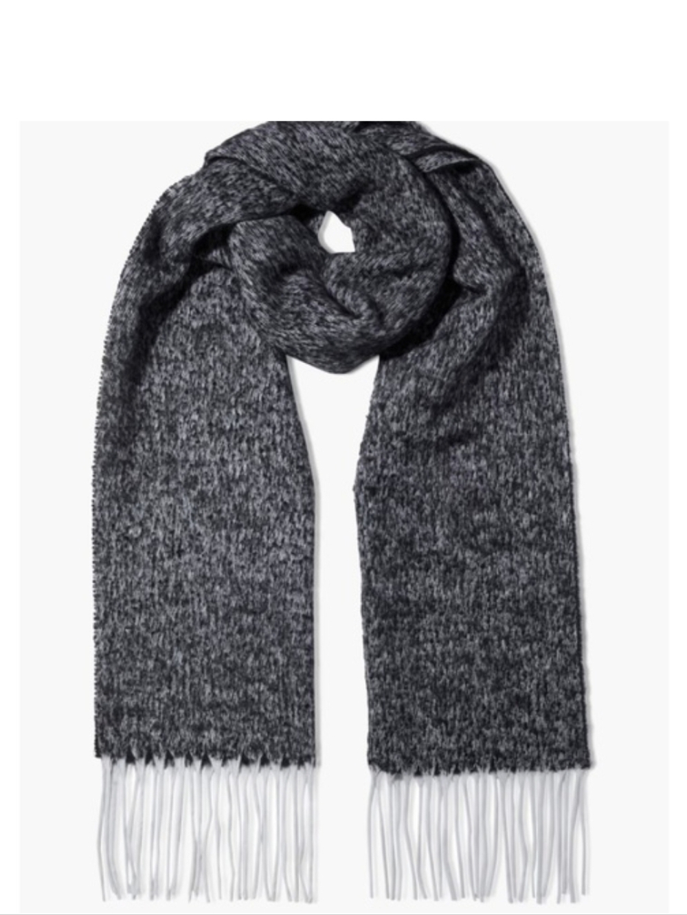 IRO josi fringed mélange wool-blend scarf